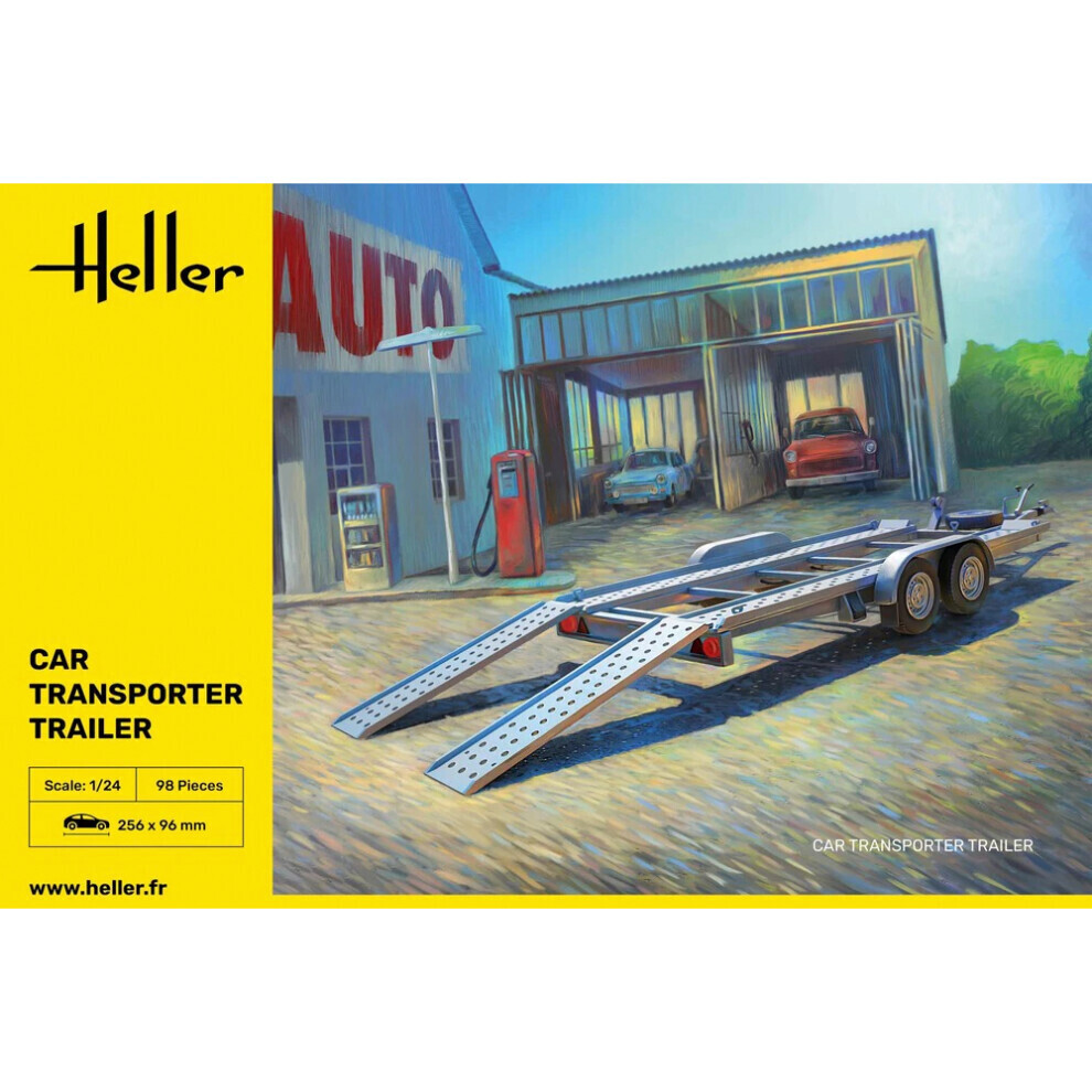 Maxpower Heller 80774 Car Transporter Trailer 1:24 Model Kit