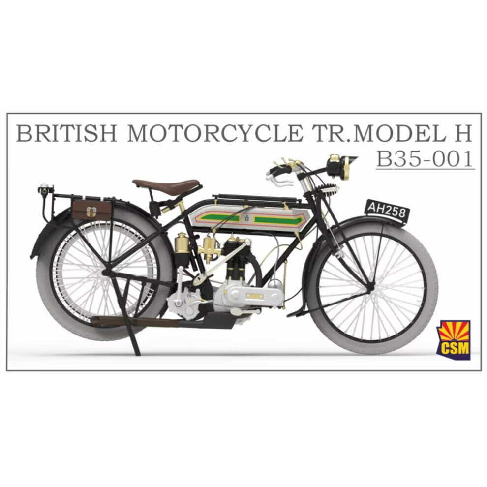Maxpower Copper State Models B35-001 British Motorcycle Triumph Model H 1:48 Model Kit