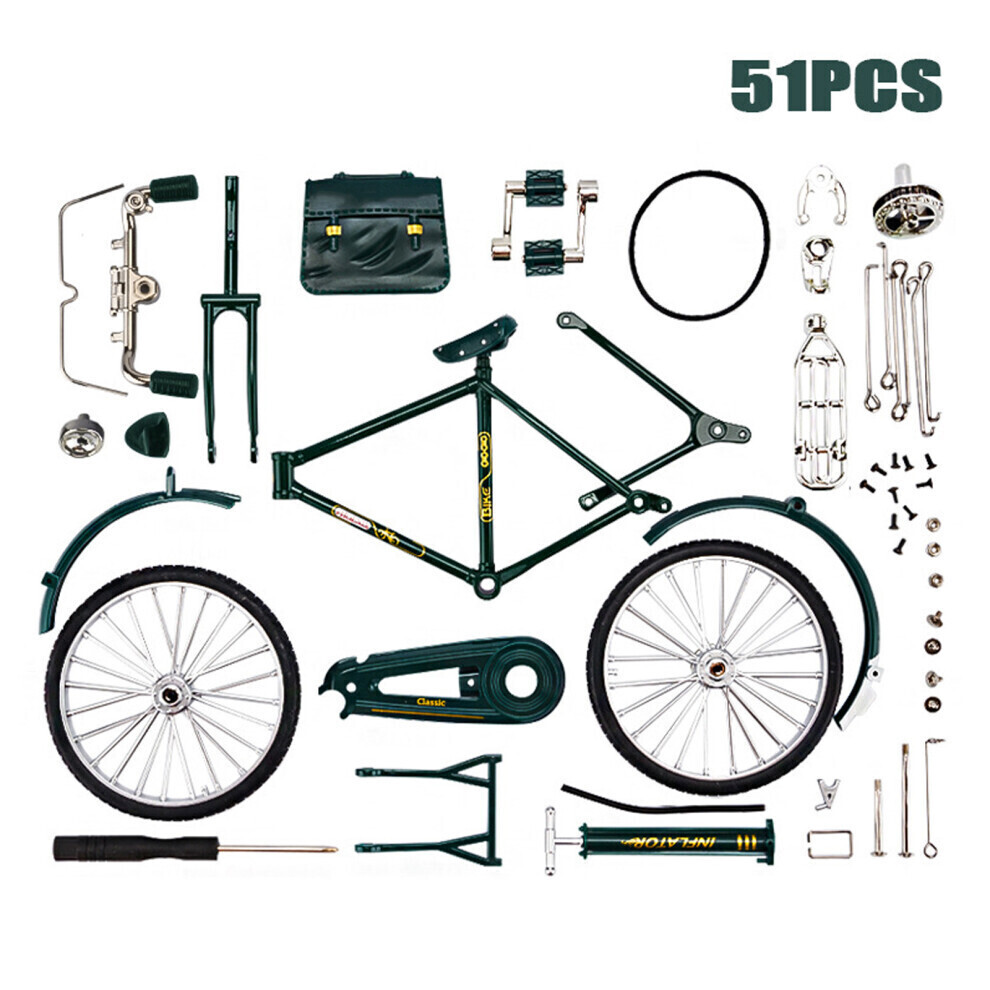 Maxpower Diy Retro Bicycle Model Miniature Diecast Toy Ornament