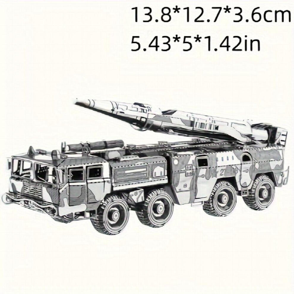 Maxpower Diy Metal Assembled Toy Car Model 3D Three Dimensional Game Puzzle Missile Car Toy Hand Model