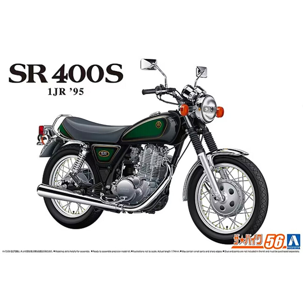 Maxpower Aoshima 06566 Yamaha Sr 400S 1Jr 1995 1:12 Model Kit