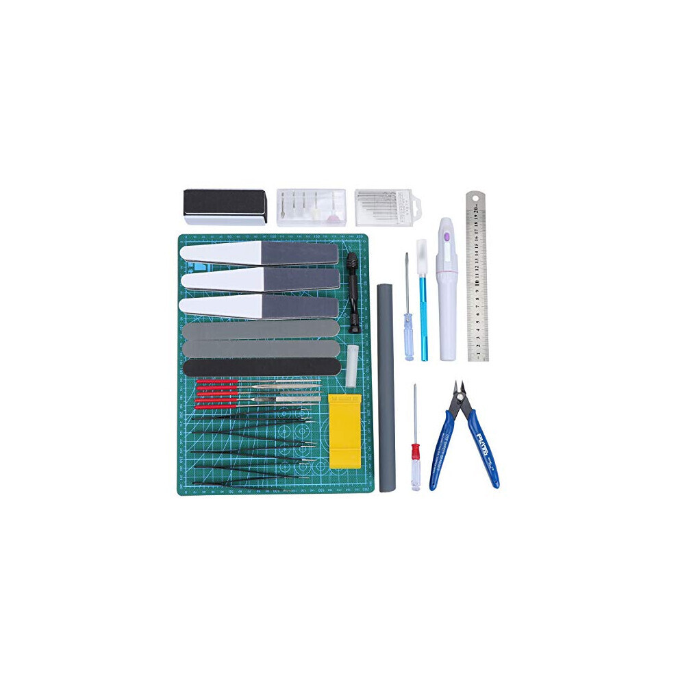 Maxpower Aussel 33 Pieces Gundam Model Tools Kit, Model Basic Tools Craft Set, Hobby Building Craft Set For Basic