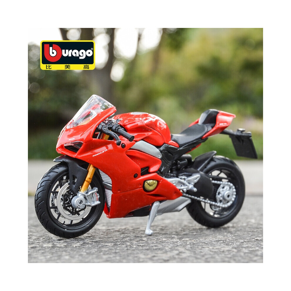Maxpower Bburago 1:18 Ducati-Panigale V4 Static Die Cast Vehicles Collectible Motorcycle Model Toys