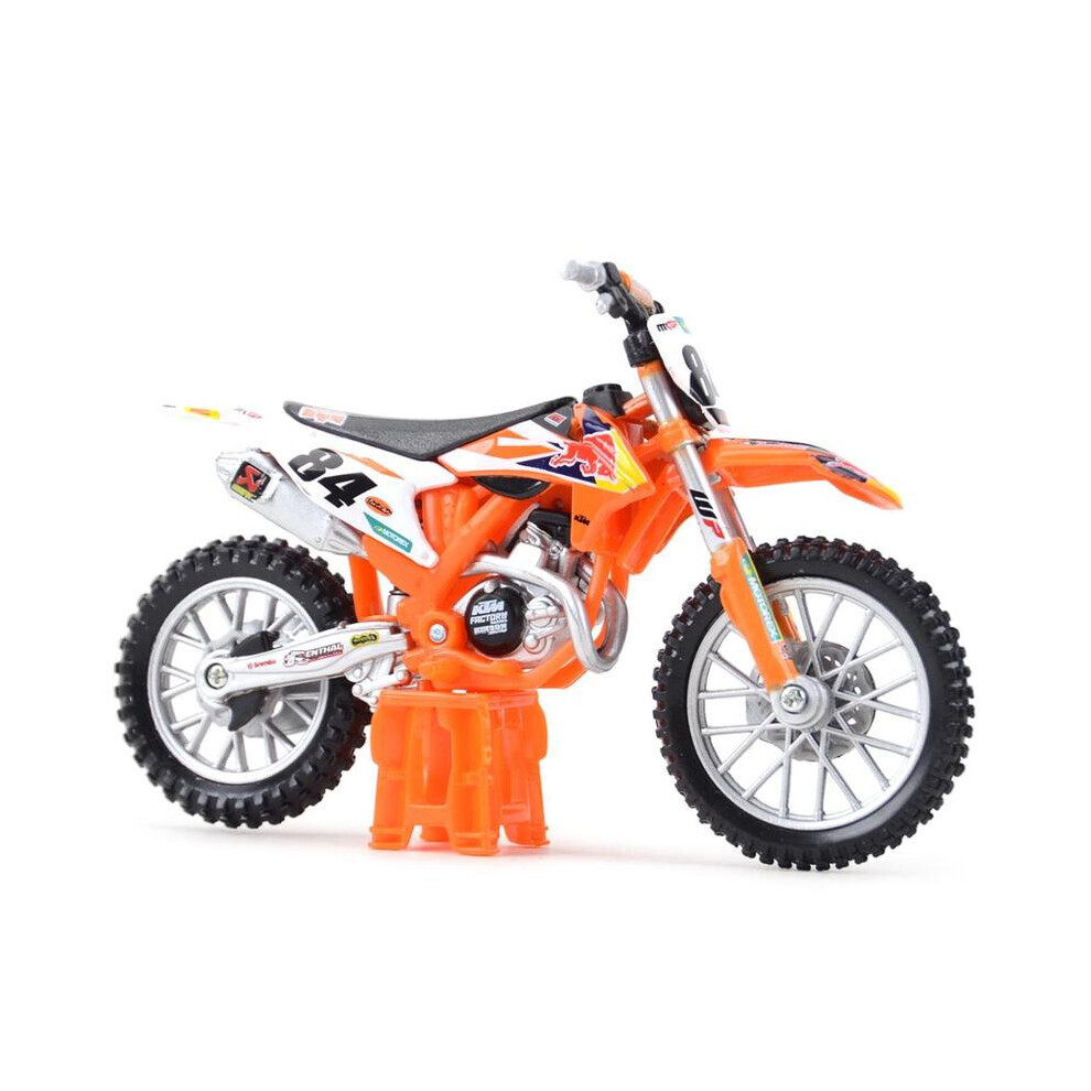 Bburago 1:18 KTM 450 SX-F Factory Edition 2018 Simulation Alloy Motorcycle Model Toy Car Gift Collection-image-OPC-PG9GVKJ-NEW