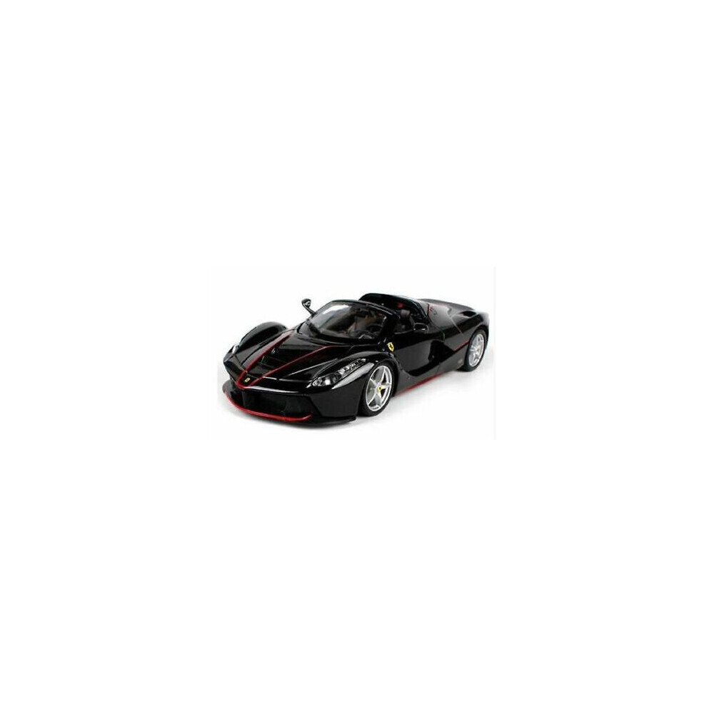 Maxpower (Black) Bburago 1:24 Ferrari 70Th Laferrari Aperta Diecast Model Sports Racing Car Black