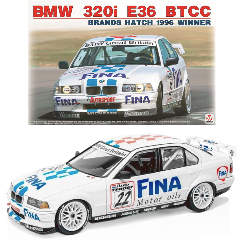 Maxpower Beemax 24045 Bmw 320I E36 Fina Btcc Brands Hatch 1996 Winner 1:24 Model Kit
