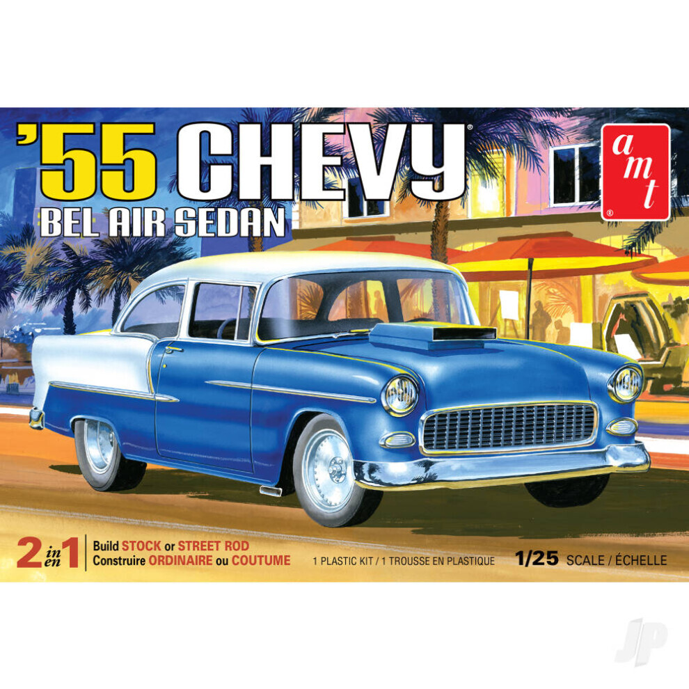 Maxpower Amt 1955 Chevy Bel Air Sedan 1119M Model Kit