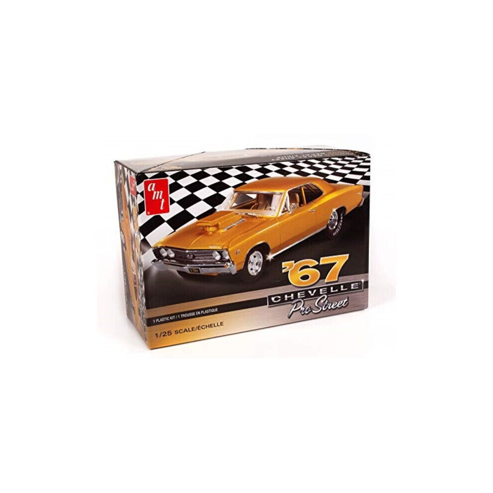 Maxpower Amt 1967 Chevy Chevelle Pro Street 1:25 Scale Model Kit