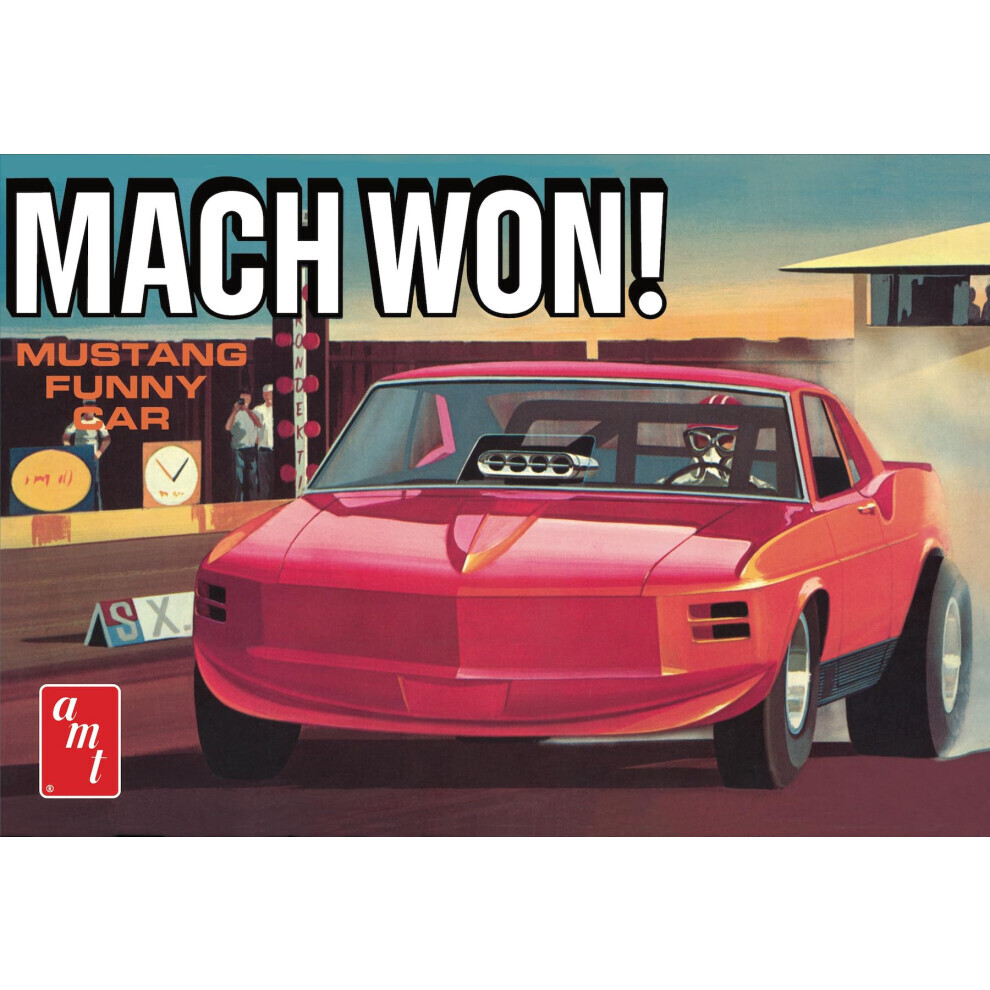 Maxpower Amt 1970 Ford Mustang Funny Car Mach Won 1:25 Scale Model Kit