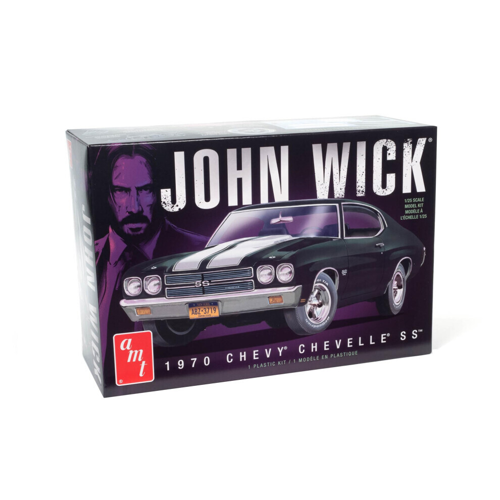 Maxpower Amt 1970 Chevy Chevelle John Wick 1:25 Scale Model Kit