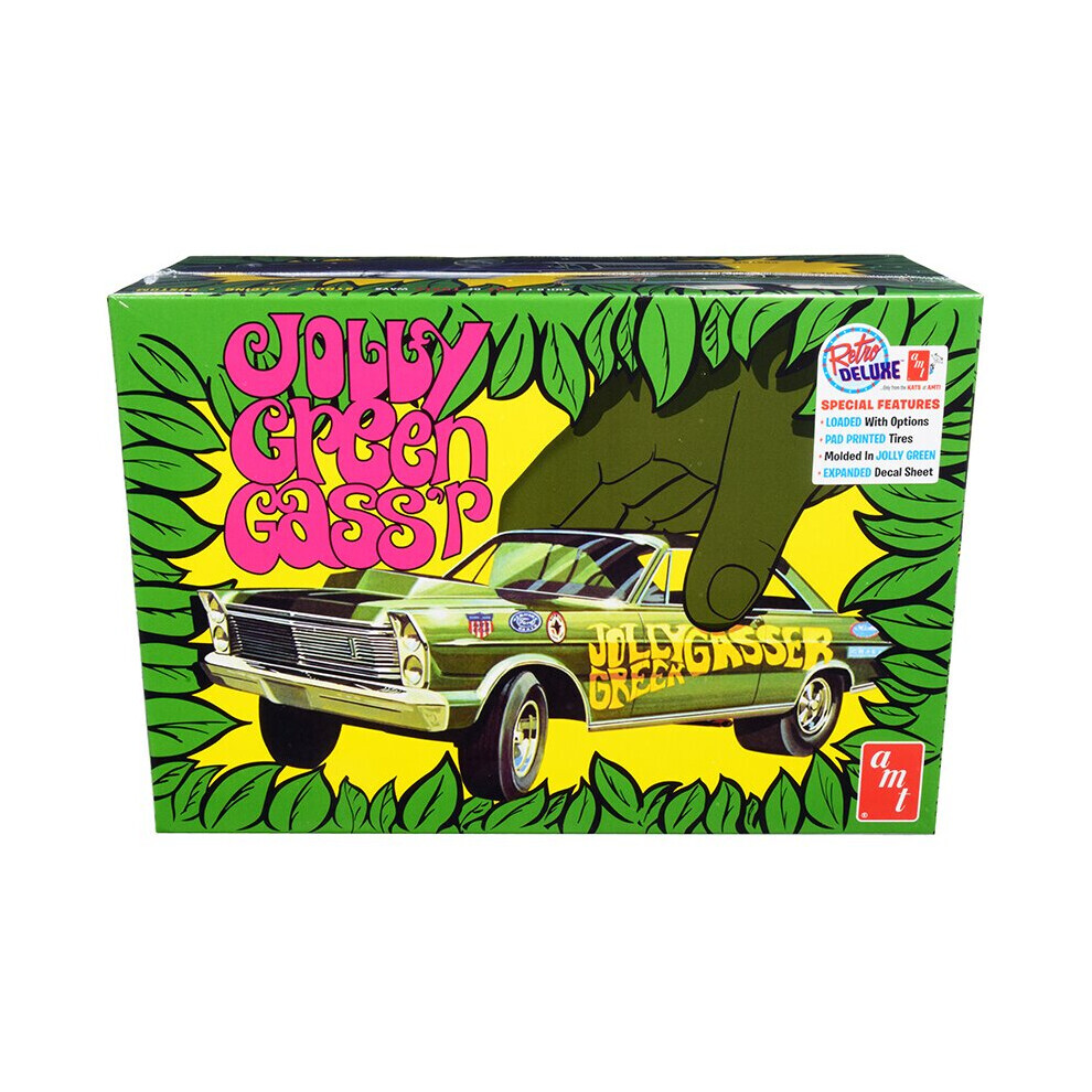 Maxpower Amt Skill 2 Model Kit 1965 Ford Galaxie \Jolly Gasser\ Green