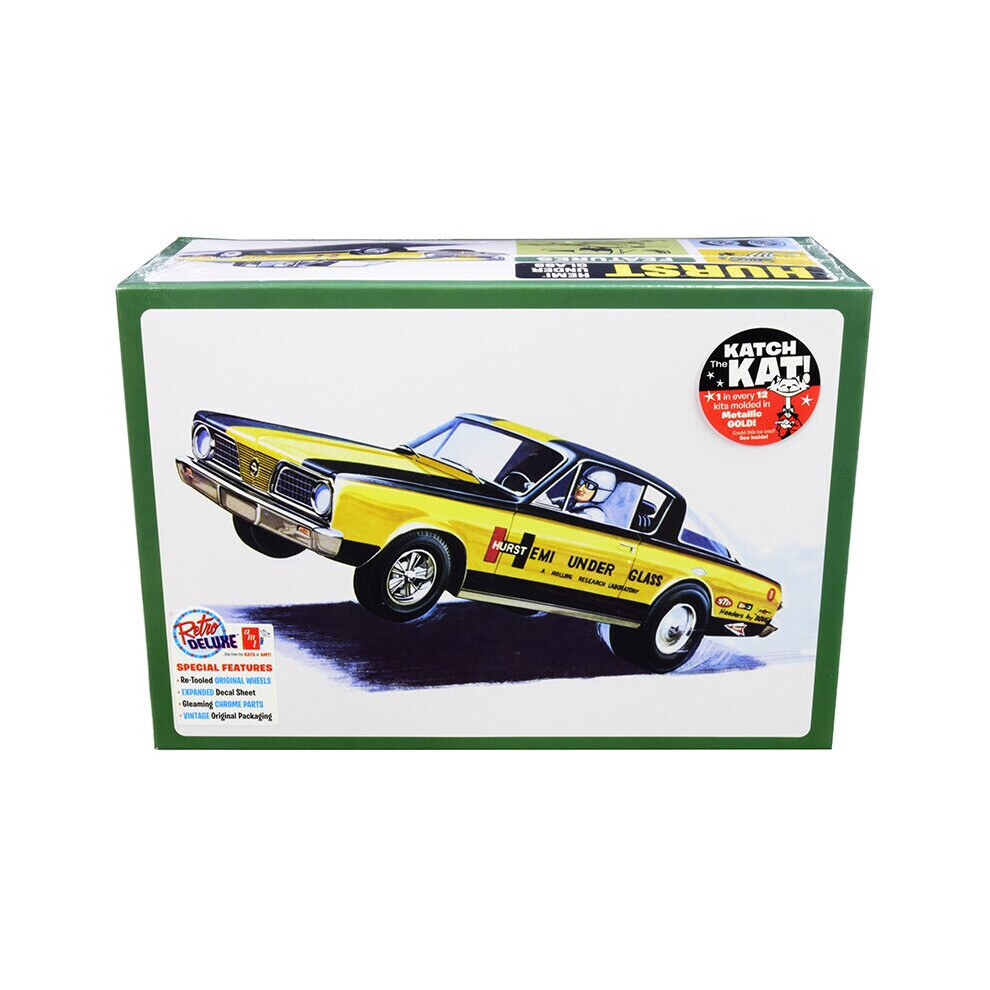 Maxpower Amt Skill 2 Model Kit 1966 Plymouth Barracuda Funny Car \Hemi Under Glass\
