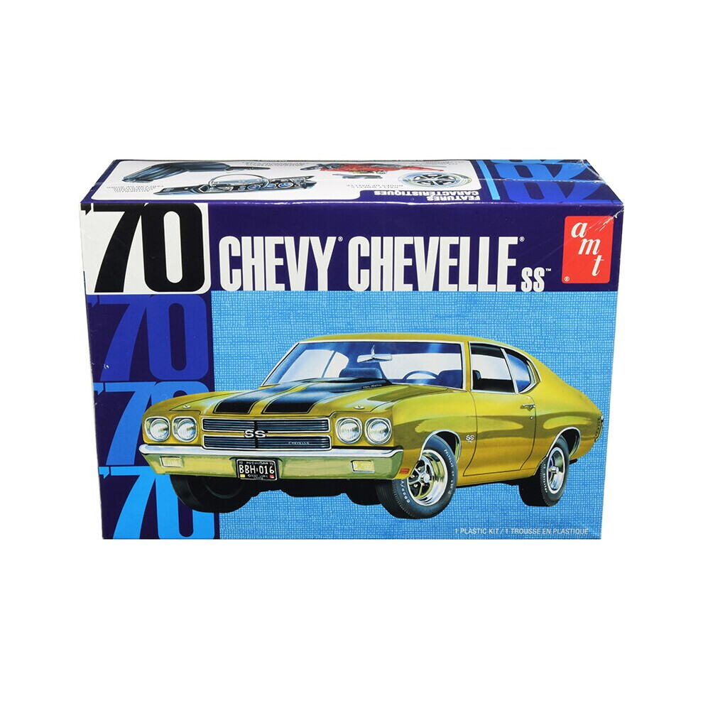 Maxpower Amt Skill 2 Model Kit 1970 Chevrolet Chevelle Ss 1/25 Scale Model By Amt
