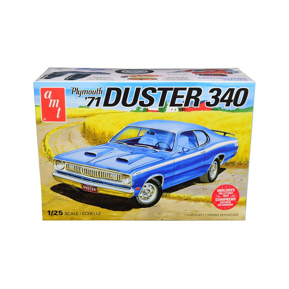 Maxpower Amt Skill 2 Model Kit 1971 Plymouth Duster 340 1/25 Scale Model By Amt