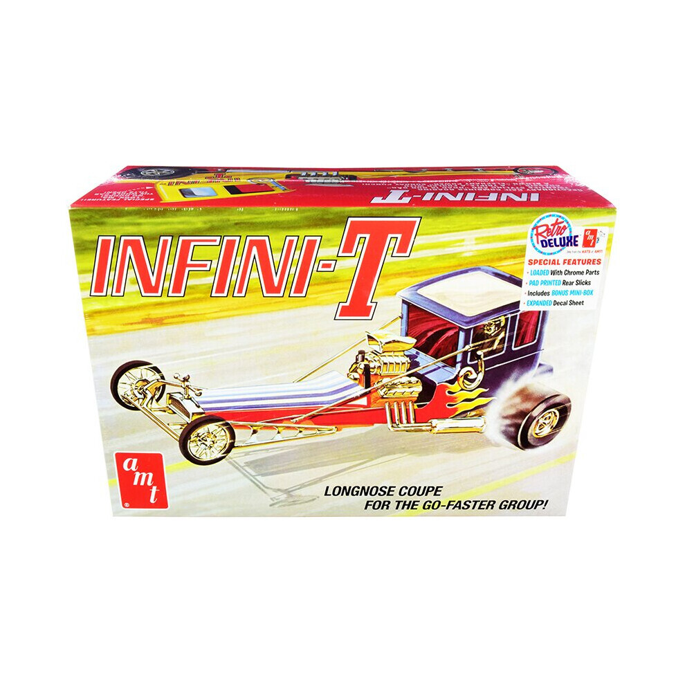 Maxpower Amt Skill 2 Model Kit Infini-T Custom Dragster 1/25 Scale Model By Amt