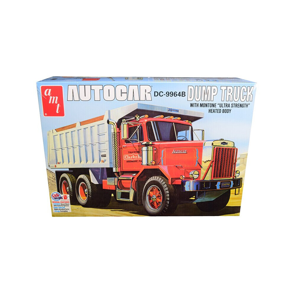 Maxpower Amt Skill 3 Model Kit Autocar Dc-9964B Dump Truck 1/25 Scale Model By Amt