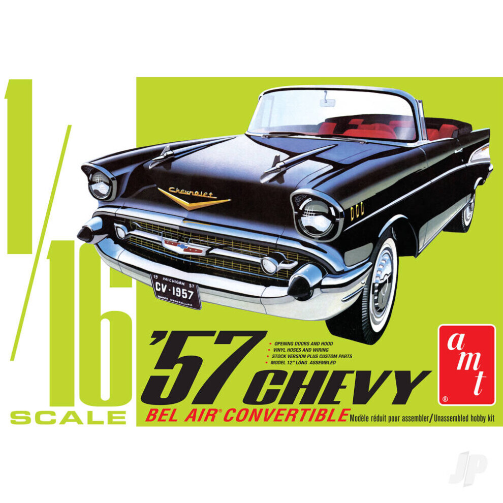 Maxpower Amt 1957 Chevy Bel Air Convertible 1159 Model Kit