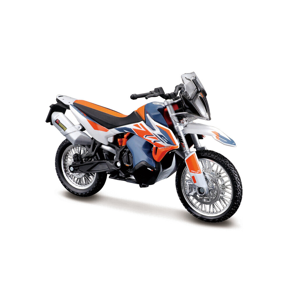 Maxpower (Ktm 790 Adv R Rally) Bburago 1:18 Ktm 790 Adventure R Rally Static Die Cast Vehicles Collectible