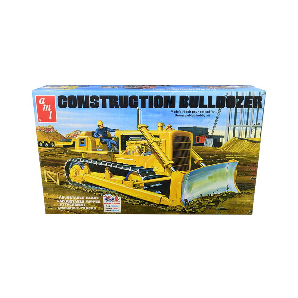 Maxpower Amt Skill 3 Model Kit Construction Bulldozer 1/25 Scale Model By Amt