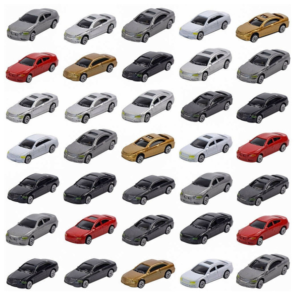 Maxpower 50Pcs 1:87 Ho Scale Model Car Painted Car Models Ho/Tt Scale
