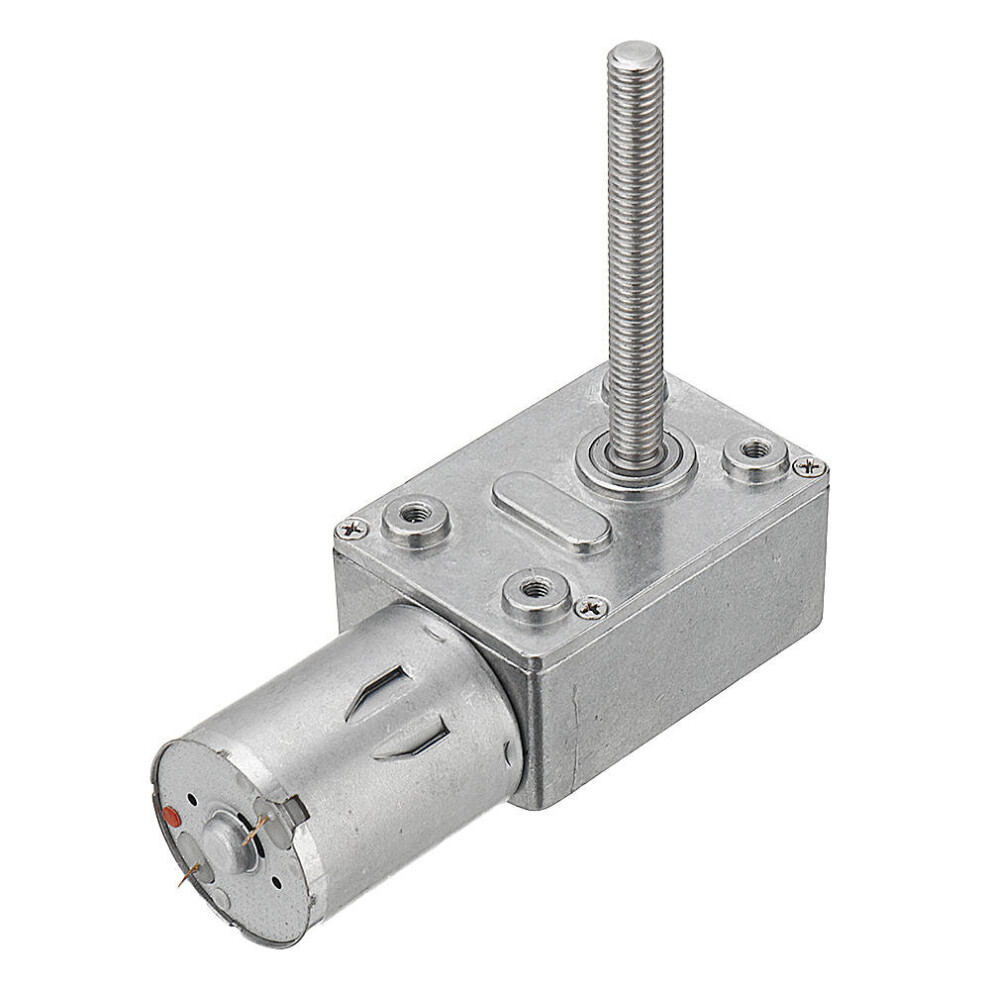 Maxpower (6V) 50Mm-M6 Screw Worm Gear Motor Dc 6/12/24V 150Rpm Self-Locking Reduction Gear Motor