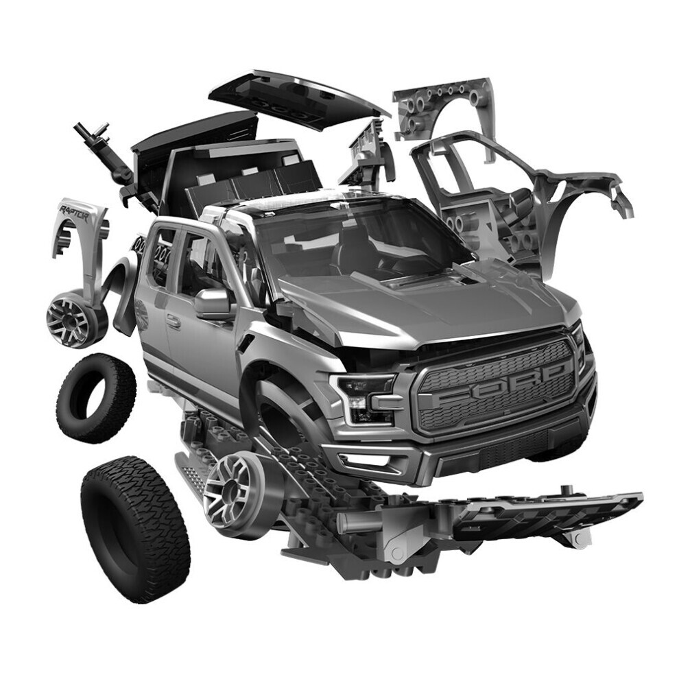 Maxpower Airfix J6053 Quickbuild Ford F-150 Raptor - Model Kit Grey