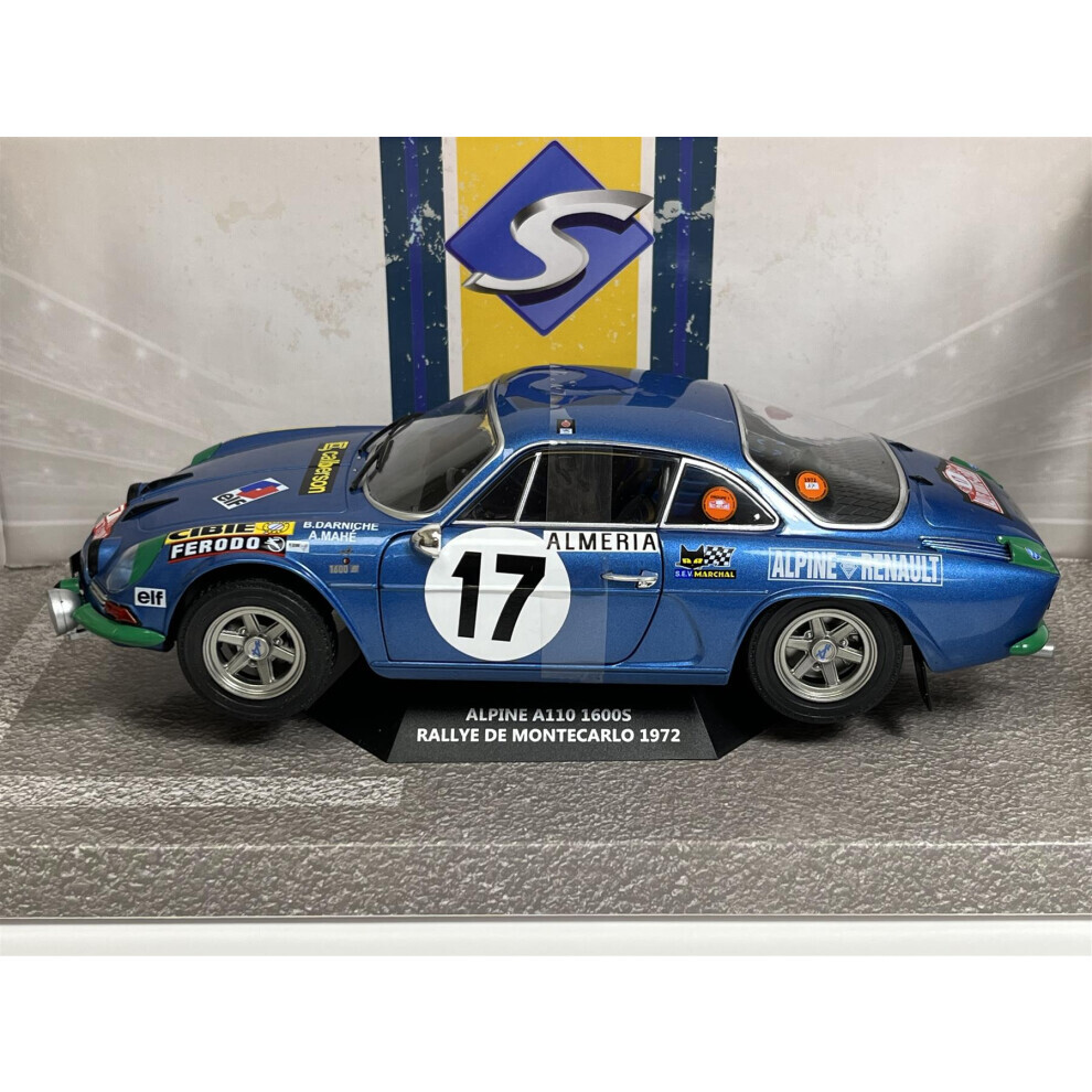 Alpine A110 1600S Rallye Montecarlo 1972 Darniche Mahe #17 1:18 Solido 1804206-image-OPC-PG9GW6K-NEW