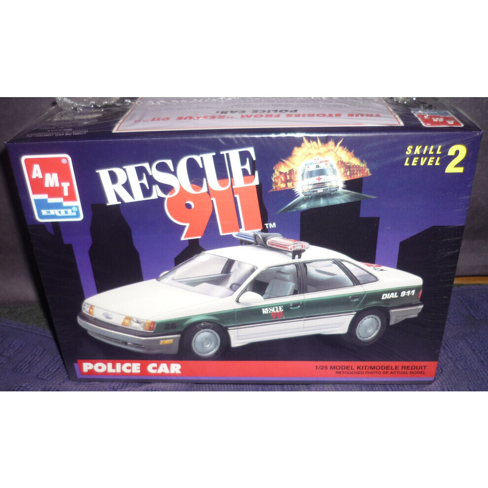 Maxpower Amt #6417 Ertl Rescue 911 Police Car 1/25 Scale Plastic Model Kit