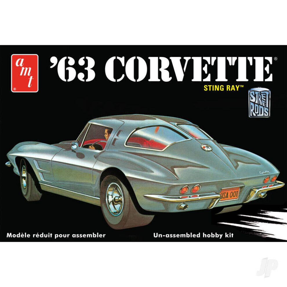 Maxpower Amt 1:25 1963 Chevy Corvette 861 Model Kit