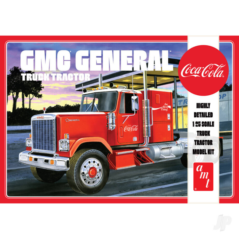 Maxpower Amt 1:25 1976 Gmc General Semi Tractor Coca-Cola 1179 Model Kit