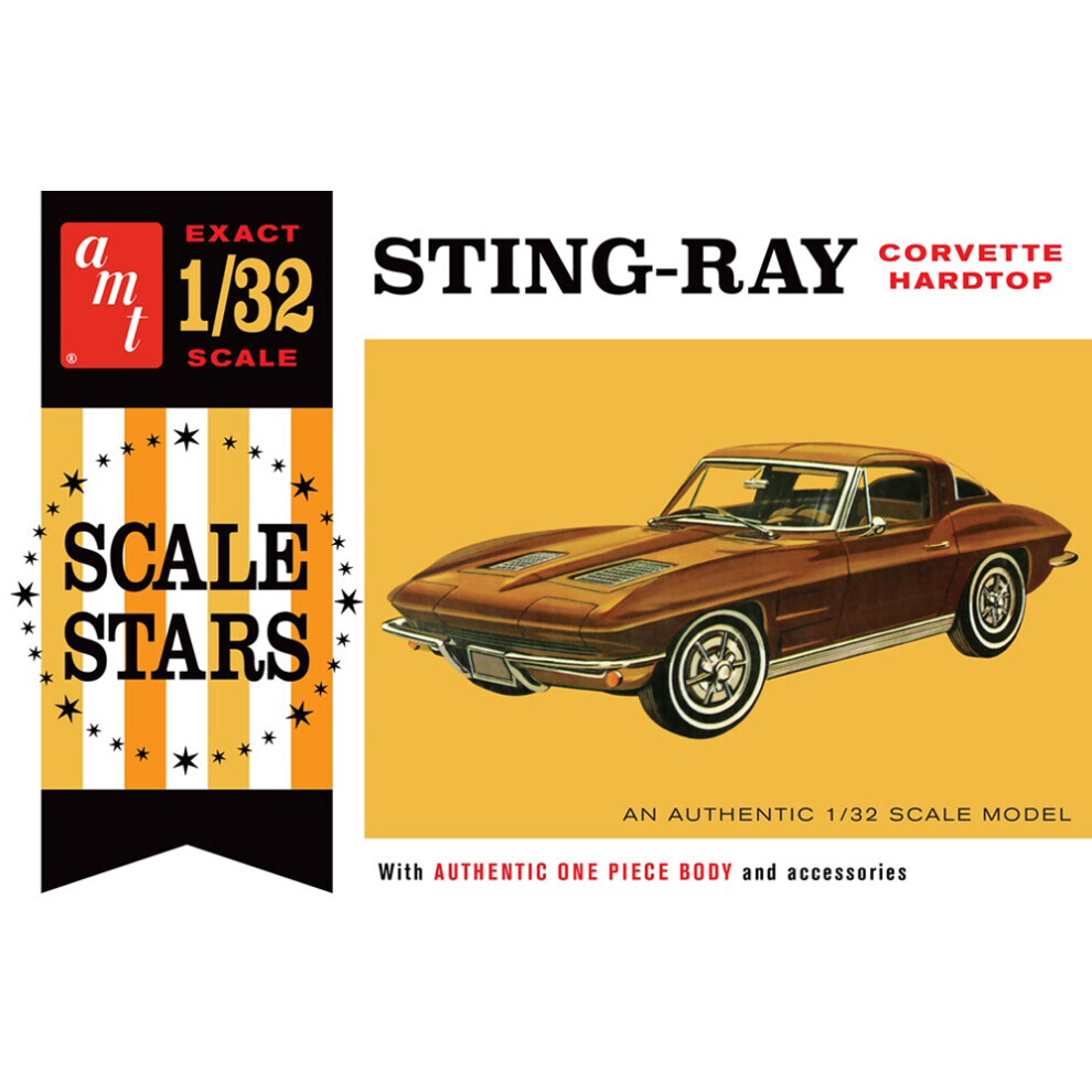 Maxpower Amt 1112 Stingray Corvette Hardtop 1:32 Model Kit