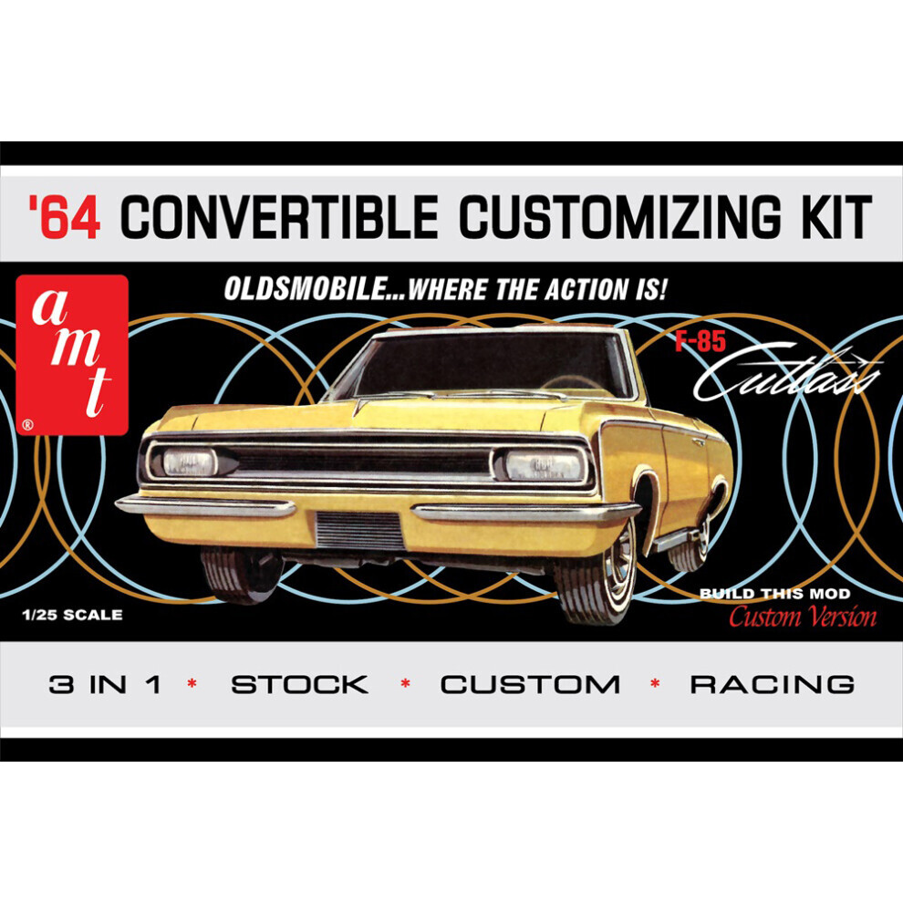 Maxpower Amt 1200 1964 Oldsmobile Cutlass F-85 Convertible 1:25 Model Kit