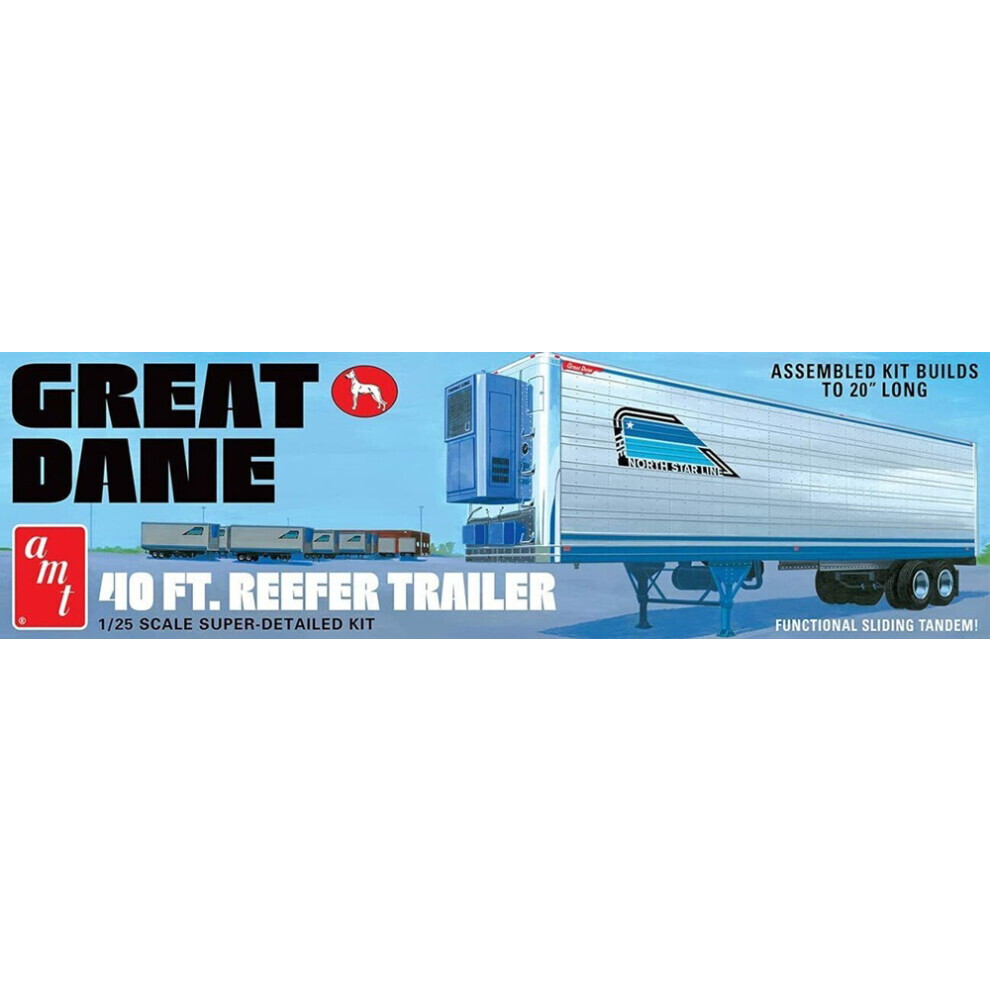 Maxpower Amt 1249 Great Dane 40' Reefer Trailer 1:25 Model Kit