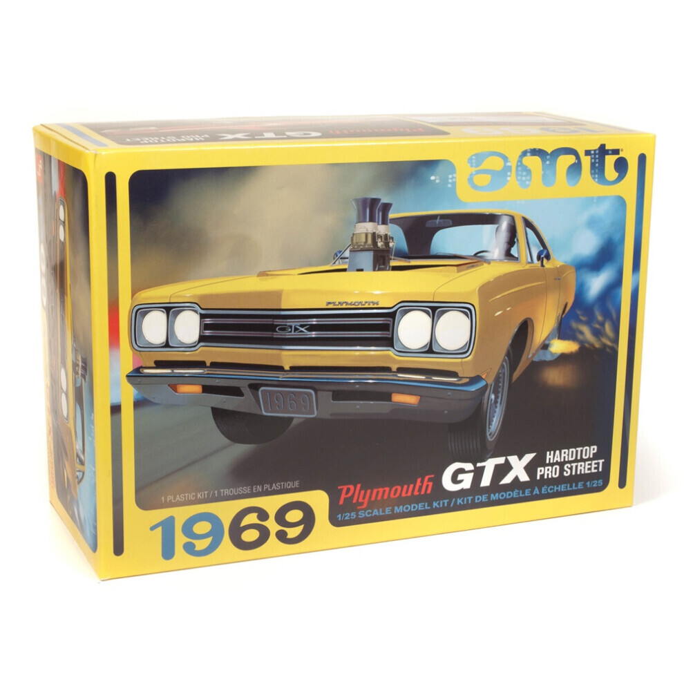 Maxpower Amt 1180M 1969 Plymouth Gtx Hardtop Pro Street 1:25 Model Kit