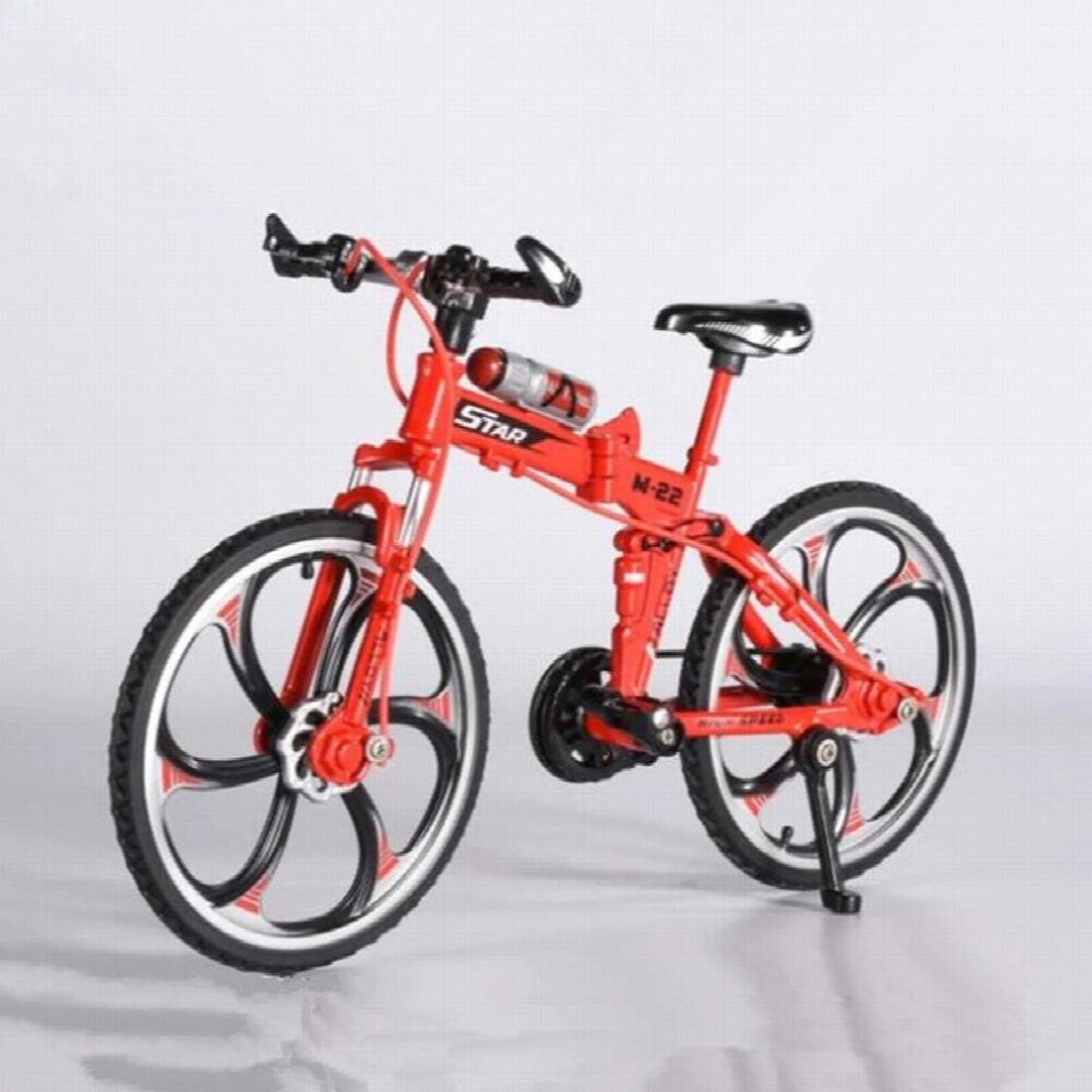 Maxpower 1:8 Alloy Bicycle Model Diecast Metal Mini Finger Mountain Bike Racing Toy Bend Road Simulation Toy Decoration