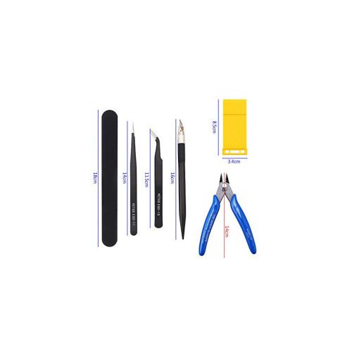 10 Pieces Gundam Model Tools Kit Hobby Building Craft Set Basic Model Building Repairing Kit 1