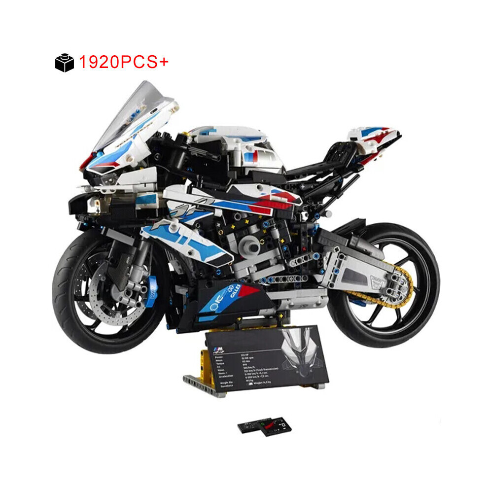 Maxpower (No Original Box) 1920Pcs Technical Motorcycle Moc M1000rr Model Vehicle Racing Car 42130