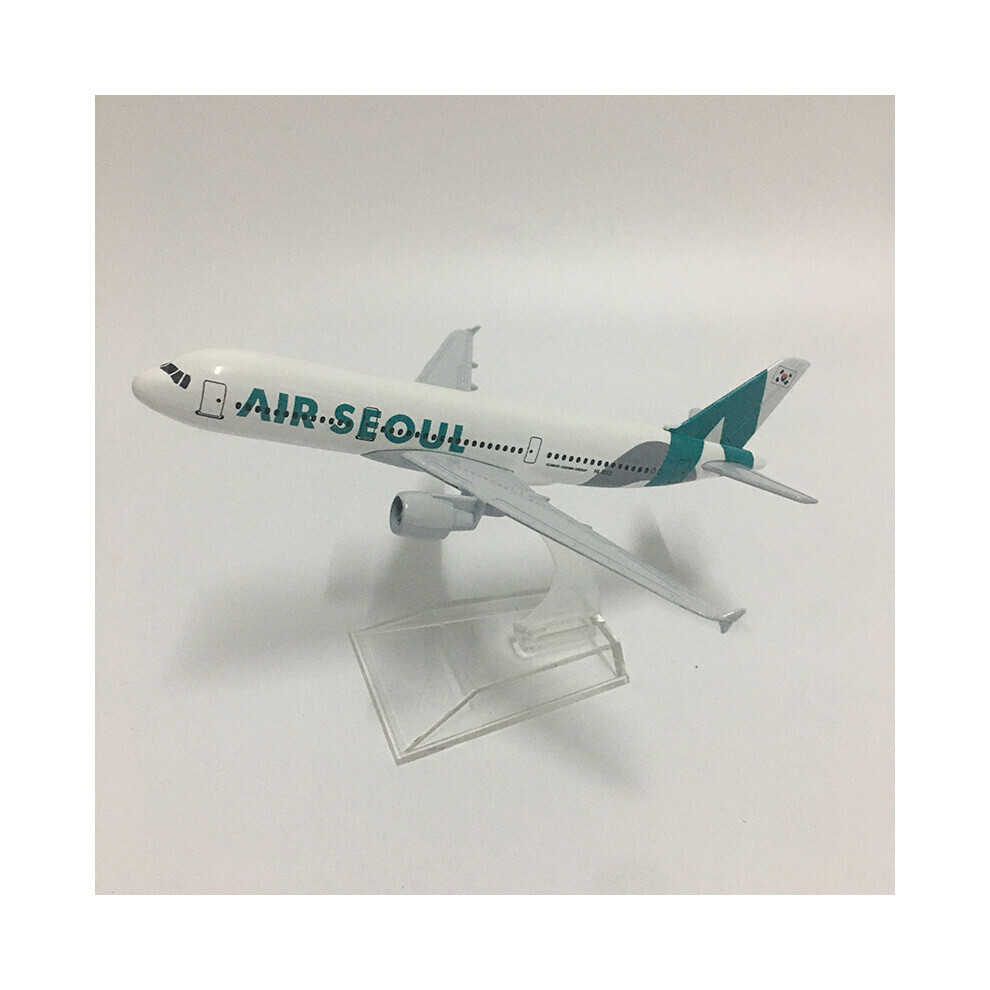 Maxpower (Air Seoul A380) 16Cm Korean Air Boeing 747 Plane Model Aircraft Diecast Metal 1/400 Scale Airplane Model Gift Collection