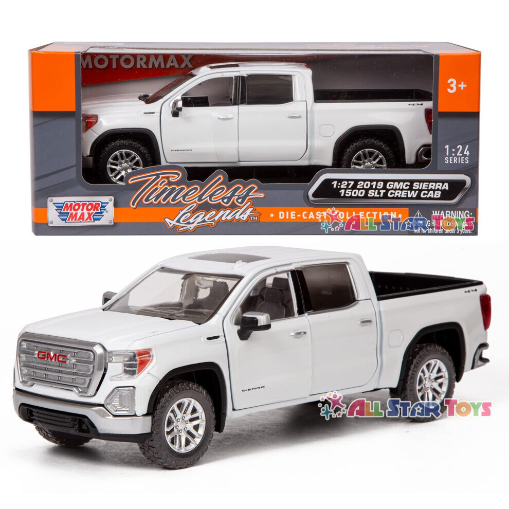 Maxpower 2019 Gmc Sierra 1500 Slt Crew Cab 4X4 Pickup Truck With Sunroof White