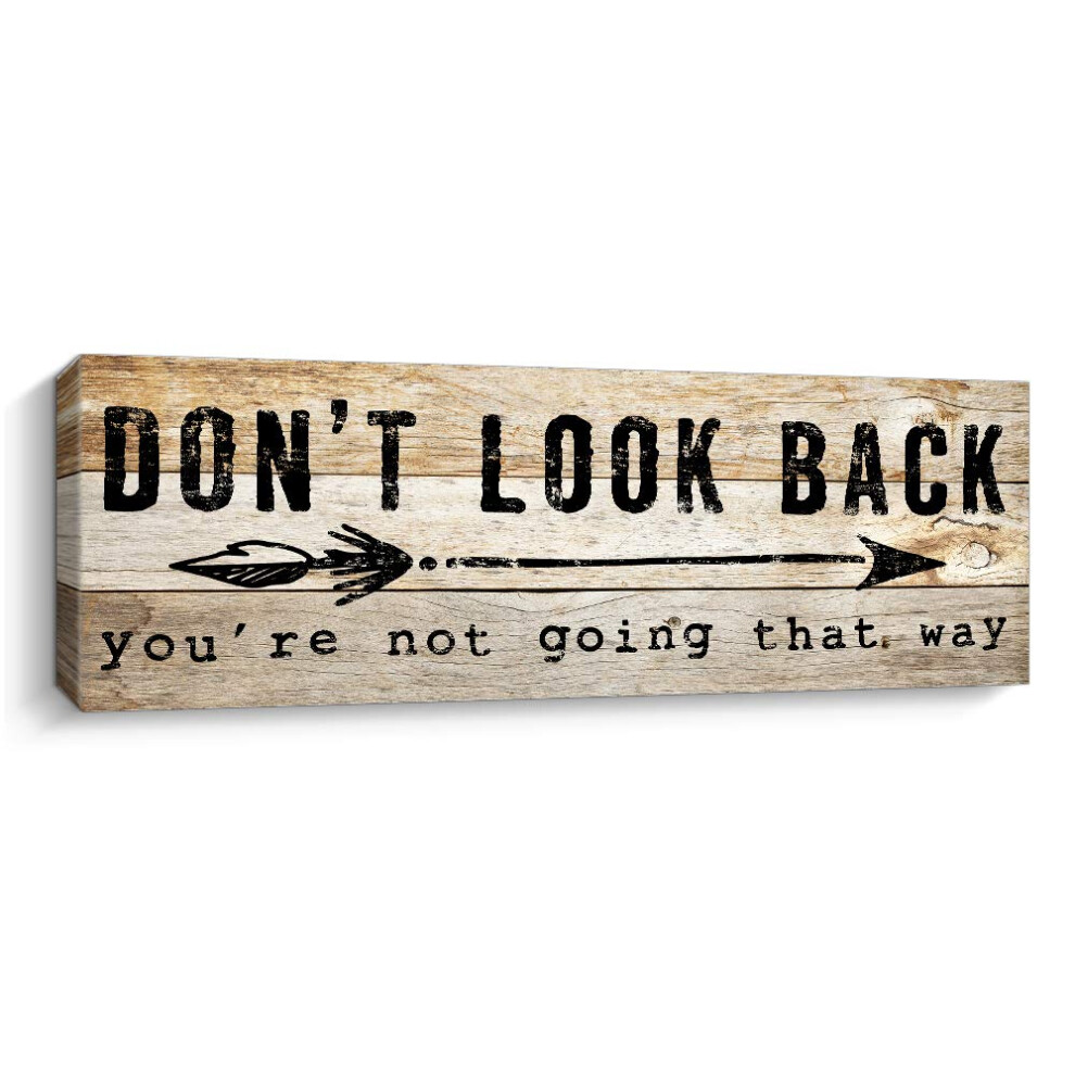 Pigort Inspirerende Muurkunst - Dont Look Back - Citaat & Gezegde Kunst Pa-image