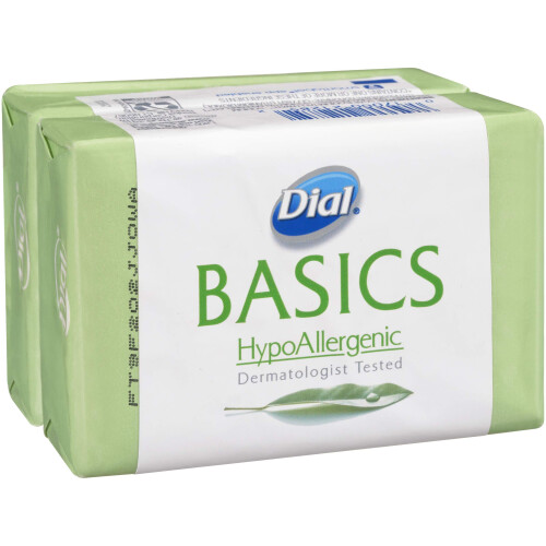 Dial Basics Υποαλλεργικό Σαπούνι σε Μπάρες, 2 Τεμάχια 1