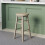 (Pine) Wooden Revolving Swivel Dining Kitchen Bar Stool 1