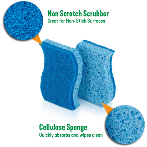ponges de broussailles non scratch en pin 1