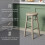 (Pine) Wooden Revolving Swivel Dining Kitchen Bar Stool 5