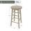 (Pine) Wooden Revolving Swivel Dining Kitchen Bar Stool 8
