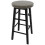 (Black) Wooden Revolving Swivel Dining Kitchen Bar Stool 9