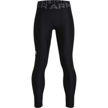 Under Armour Boys HeatGear Armour Leggings , Black (001)/Pitch Gray , Large