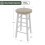(White) Wooden Revolving Swivel Dining Kitchen Bar Stool 8
