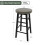 (Black) Wooden Revolving Swivel Dining Kitchen Bar Stool 8