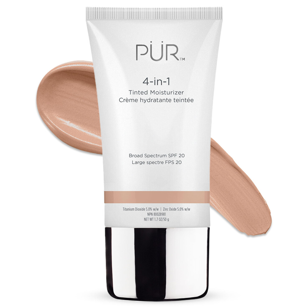 PR 4-in-1 Tinted Moisturizer With SPF 20 - Hydrating Face Moisturizer  Primer  & Foundation With Shea Butter  Aloe Vera & Vitamin B3 - Vegan-image-OPC-PFN8XZZ-NEW